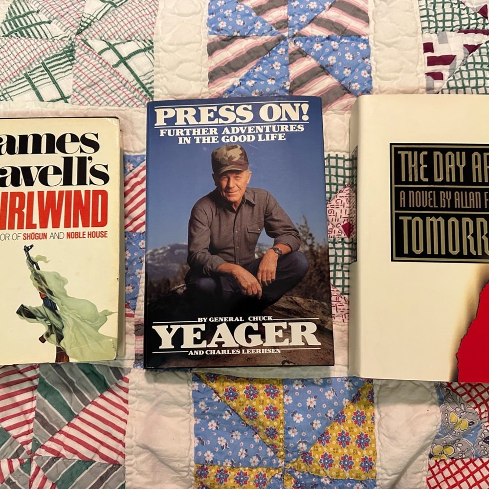 3 Book Lot Whirlwind Press On The Day After Tomorrow Hard Back